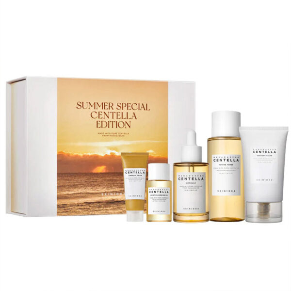 پک ویژه محصولات ترمیم کننده و تسکین دهنده سنتلا ماداگاسکار اسکین 1004 Summer Special Centella Edition - Image 1