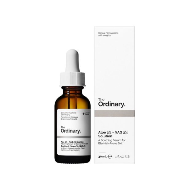 سرم ضد قرمزی و یکدست کننده پوست آلوئه ورا 2% اوردینری The Ordinary Aloe 2% + NAG 2% Solution - Image 1