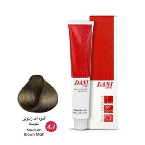 رنگ مو دنی وان قهوه ای زیتونی متوسط شماره 4.7 حجم 100 میل