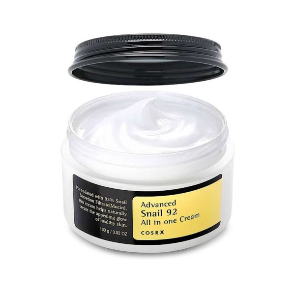 اسنس حلزون کاسه ای کوزارکس  92% موسین 100 میل اصل ا Cosrx advanced snail 92 all In one cream 100gr - Image 2