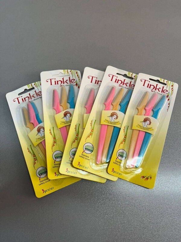 تیغ ابرو مدل تینکل 3 عددی اورجینال ا Eyebrow Shave tinkle 3 pcs - Image 1