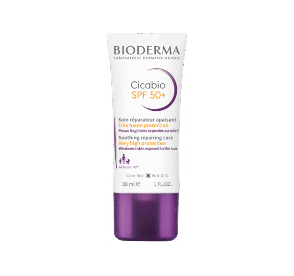 کرم ترمیم کننده سیکابیو بایودرما - Bioderma Cicabio Cream SPF 50+ 30 ml - Image 1