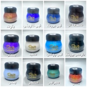 پخش عمده واکس مو رنگی گلدن رین جین ۱۲عددی از ۱۲رنگ متنوع
