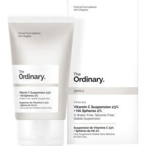 کرم ویتامین سی ۲۳% + هیالورونیک اسید ۲% اوردینری The Ordinary Vitamin C Suspension 23% + HA Spheres 2%