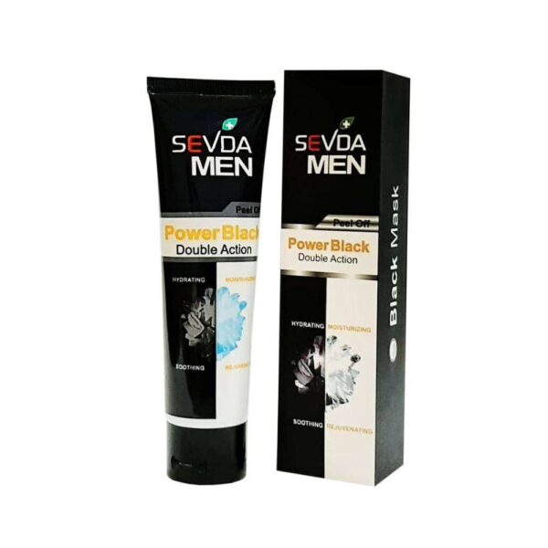 ماسک ذغال و یخ 100 میل سودا ا sevda power black face mask - Image 1