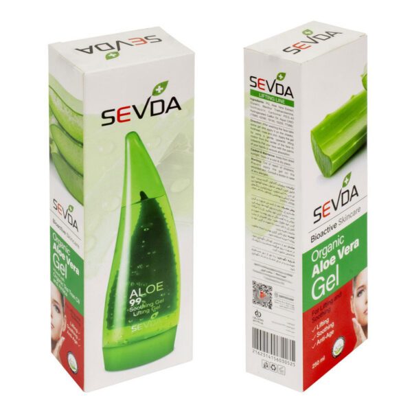 ژل ضد چروک آلوئه ورا سودا مدل لیفتینگ حجم 200 میلی لیتر ا Aloe vera Gel Sevda 250ml - Image 2